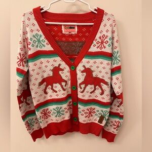 Tipsy Elves Unicorns Ugly Christmas Sweater - MEDIUM